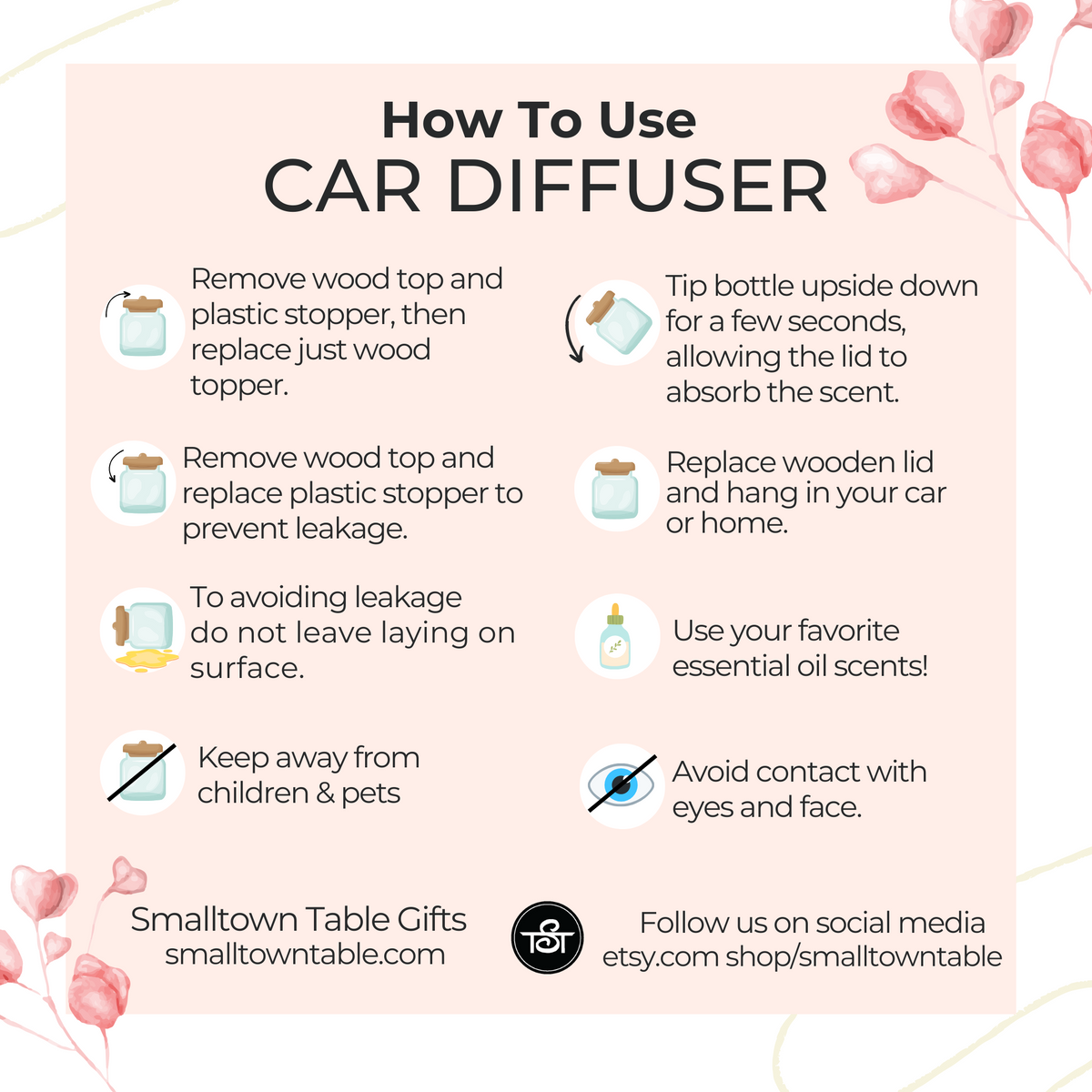 Car Diffuser Essential Oils – Smalltown Table
