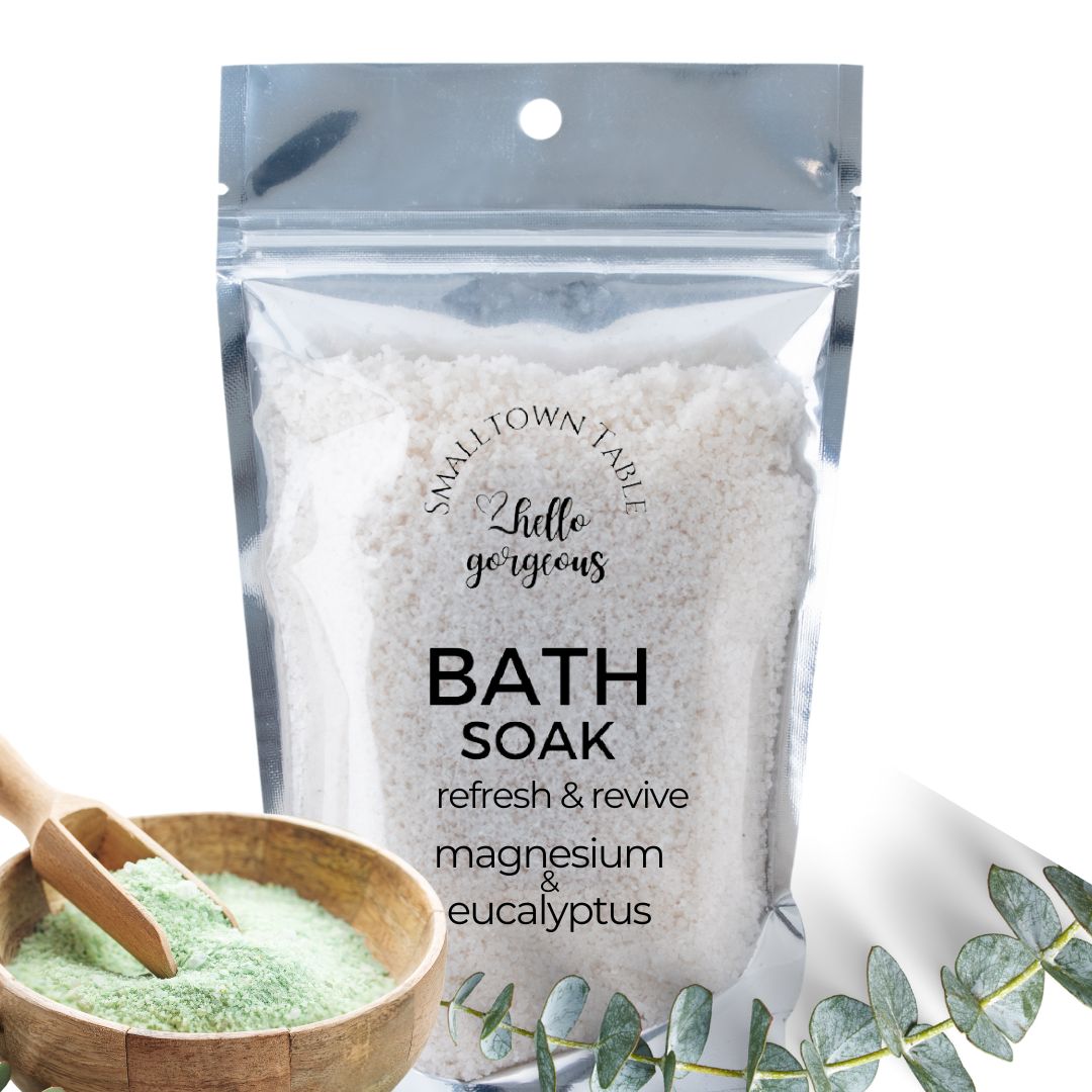 Magnesium Bath Salt Soak Set: Complete Wellness Trio: