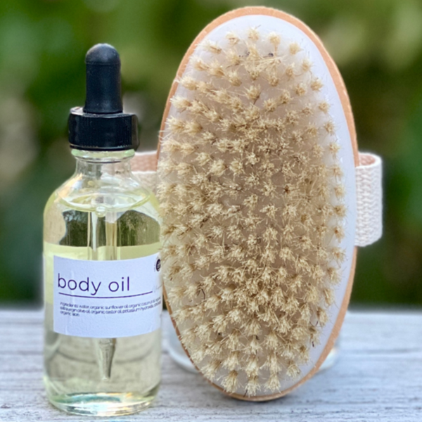 Dry Brush + Hydration Body Oil Kit - RELAX Blend